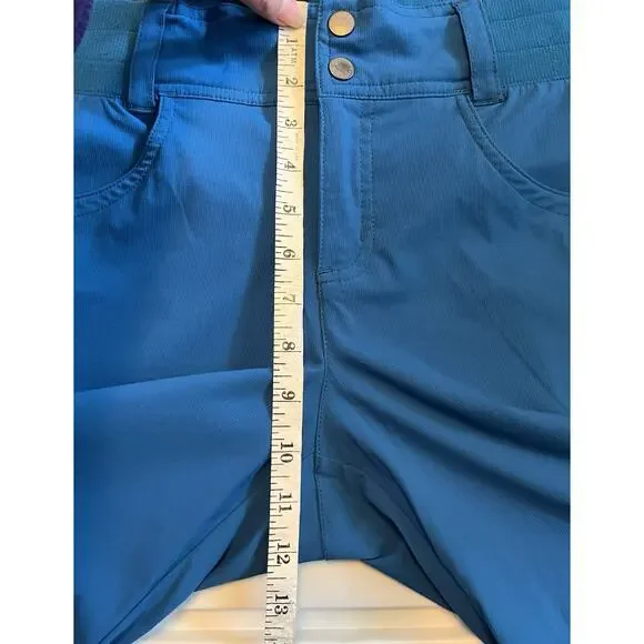 Title Nine Shorts Womens 12 Clamber Hiking Cargo Pocket Performance Stretch Camp - Picture 11 of 12